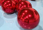 Palla gonfiabile rossa decorativa dello specchio del PVC della palla 60cm di Natale