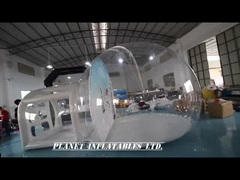 Tenda gonfiabile a sfera di neve da 4 m con sfondo di passaggio