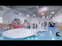 Tenda gonfiabile trasparente con galleria di 2 metri, PVC trasparente da 0,8 mm