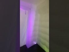 Tenda pubblicitaria gonfiabile quadrata con luce LED per esercizi di yoga