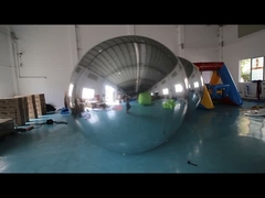 Sfera a specchio gonfiabile decorativa per festival in PVC / Pallone sfera a specchio riflettente argento