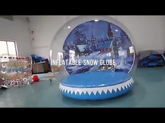 Cabina gonfiabile della foto della Camera di rimbalzo del globo della neve dei globi della neve del PVC per la decorazione di Natale