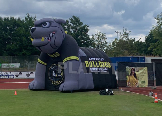 Custom Team Oxford Inflatable Football Sports Helmet & Tunnel Mascot Inflatable Bulldog Tunnel