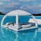 Isola di galleggiamento gonfiabile dell'ombra della tenda del bacino gonfiabile della piattaforma di galleggiamento di intrattenimento all'aperto