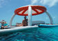 Isola di galleggiamento di galleggiamento gonfiabile dell'acqua gonfiabile delle piattaforme dell'attrezzatura del gioco dell'acqua con la tenda per tempo libero