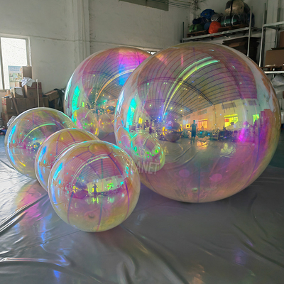 quality Decorazione di festa Pubblicità Sfera di specchio palla gonfiabile sfera di specchio pvc factory