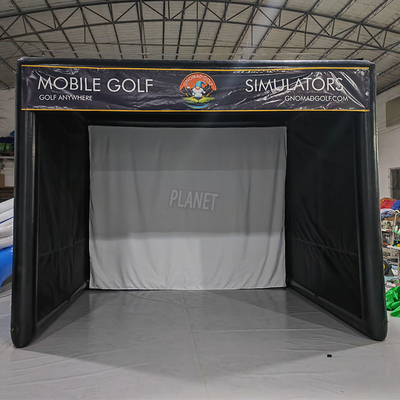 quality Tenda commerciale a tenuta stagna per il golf a soffiatura Tenda di simulazione del golf in PVC Tenda di pratica per il golf all'aperto factory
