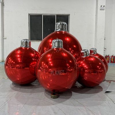 quality Giant Xmas Ornamenti a sfera gonfiabili di Natale Sfera specchio appesa Ornamenti a sfera gonfiabili con effetto specchio factory